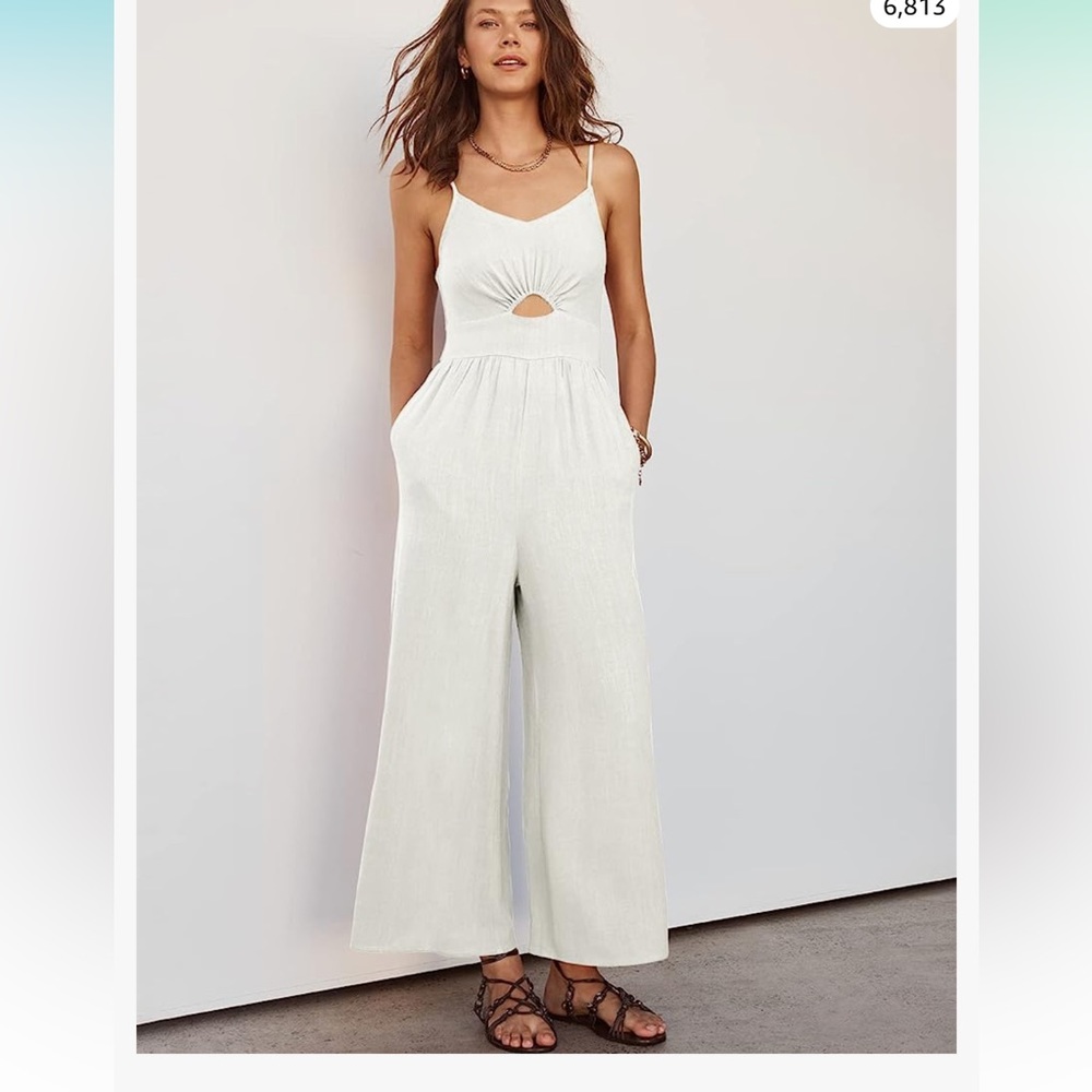 Never been worn, white, jumpsuit/romper